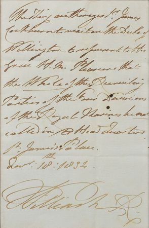 Lot #264 King William IV Handwritten Letter Signed - Image 2