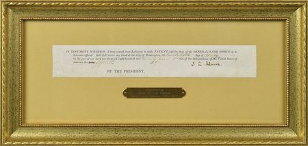 Lot #10 John Quincy Adams Signed Document