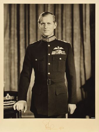 Lot #207 Queen Elizabeth II and Prince Philip: An outstanding pair of oversized royal portraits - Image 2