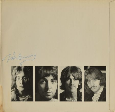 Lot #572 Beatles: John Lennon: Rare White Album signed by Lennon - Image 1