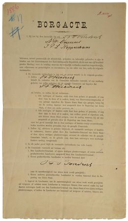Lot #266 Paul Kruger Signed Documents - Image 1