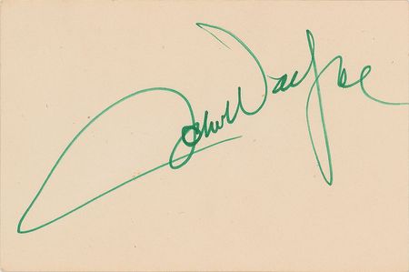 Lot #758 John Wayne Signature