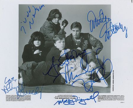 Lot #724 The Breakfast Club Signed Photograph