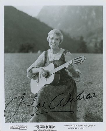 Lot #723 Julie Andrews Signed Photograph