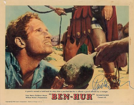 Lot #739 Charlton Heston Lobby Card