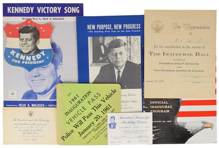 Lot #9050 John F. Kennedy Collection of (8)
