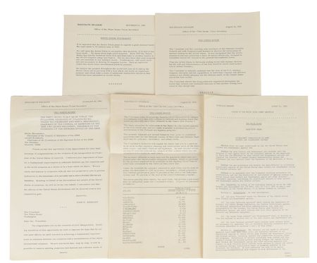 Lot #9043 John F. Kennedy Collection of (5) Cold