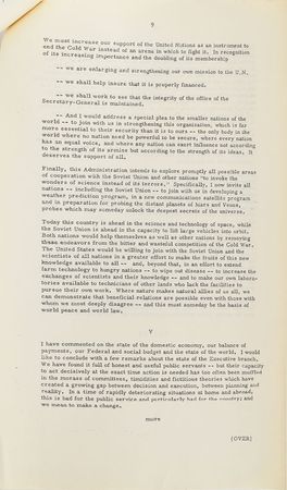 Lot #9041 John F. Kennedy First State of the Union Address Press Release - Image 2