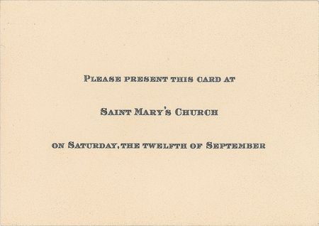 Lot #9011 John and Jacqueline Kennedy 1953 Wedding Invitation - Image 3