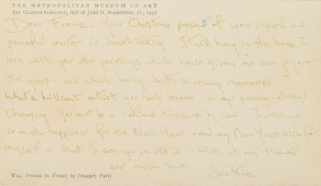 Lot #9073 Jacqueline Kennedy Collection of (4) Handwritten Letters, Telegram, and Negatives - Image 1