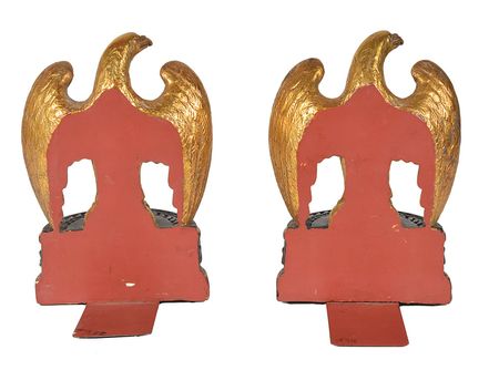 Lot #9057 John F. Kennedy?s Senatorial and Presidential Office Pair of Gold and Black Eagle Bookends - Image 2