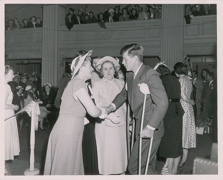Lot #9098 John F. Kennedy 1952 Senatorial Campaign 'Kennedy Tea' Original VINTAGE Photograph - Image 1