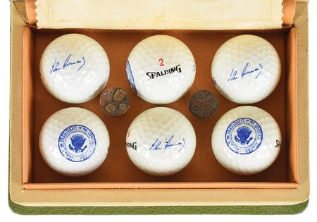 Lot #9058 John F. Kennedy Presidential Golf Ball Set - Image 2