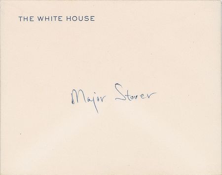 Lot #9080 Jacqueline Kennedy Handwritten Condolence Card Note and Ephemera - Image 4