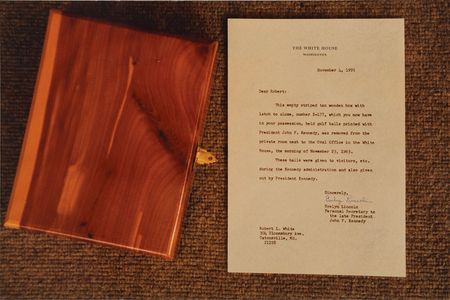 Lot #9059 John F. Kennedy's White House Golf Ball Box - Image 5