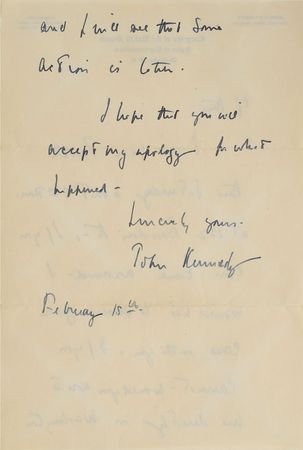 Lot #9006 John F. Kennedy 1951 Autograph Letter Signed - Image 4