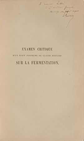 Lot #16 Louis Pasteur: Inscribed to Emile Littre - Image 1