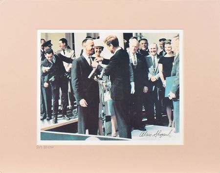 Lot #405 Alan Shepard Signed Photograph - Image 1