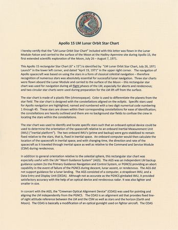 Lot #51 Dave Scott's Apollo 15 Lunar Flown Star Chart: Celestial navigation chart used on Apollo 15 - Image 4