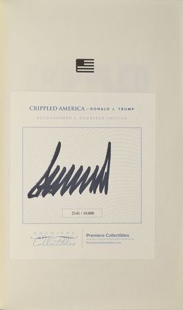 Lot #224 Donald Trump Book - Image 1