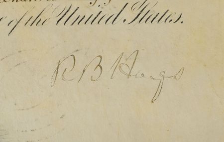 Lot #104 Rutherford B. Hayes Signed Document - Image 2