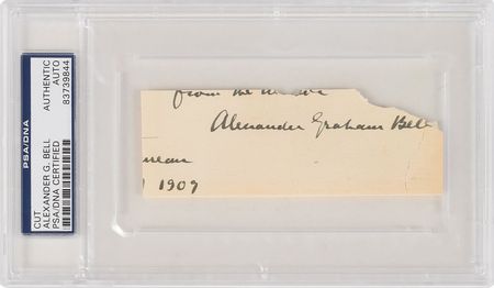 Lot #28 Alexander Graham Bell Signature