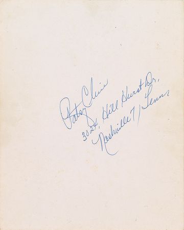 Lot #495 Patsy Cline Signed Photograph - Image 1