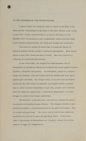 Lot #138 Dwight D. Eisenhower: Uncommon Ike-signed White House document - Image 1