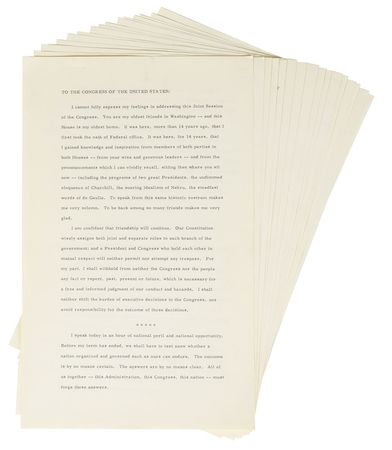 Lot #149 John F. Kennedy: Signed copy of JFK's first State of the Union - Image 3