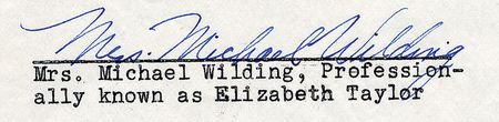 Lot #632 Elizabeth Taylor Signed Document - Image 4
