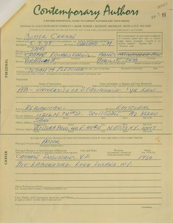 Lot #595 Buster Crabbe Signed Document - Image 3