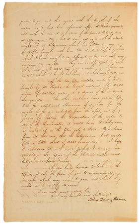 Lot #73 John Quincy Adams: Examining the metric standard in 1821??I hope to ascertain it with more perfect accuracy? - Image 2