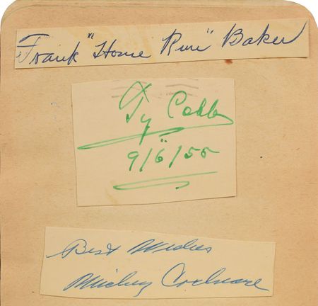 Lot #643 Baseball: 1950s: Highlighted by Cobb, Mack, and Cochrane - Image 1