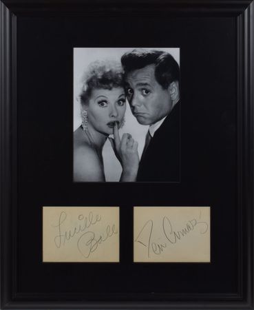 Lot #584 Lucille Ball and Desi Arnaz Signatures - Image 1