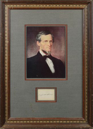 Lot #337 Jefferson Davis Signature - Image 1