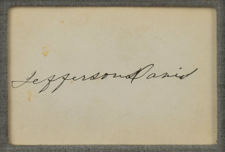 Lot #337 Jefferson Davis Signature - Image 2