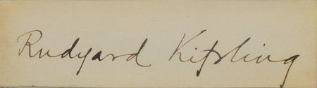 Lot #464 Rudyard Kipling Signature - Image 2