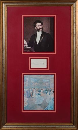 Lot #488 Johann Strauss Signature - Image 1