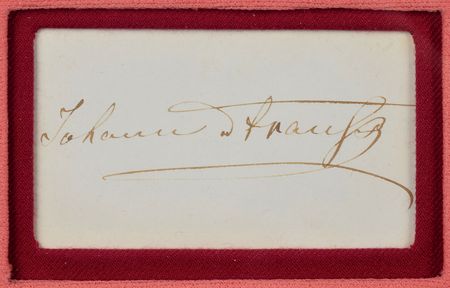 Lot #488 Johann Strauss Signature - Image 2