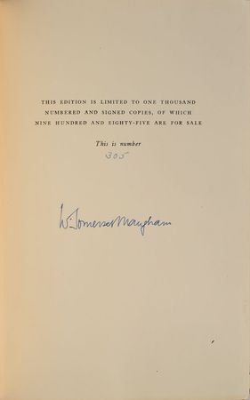 Lot #470 W. Somerset Maugham Book - Image 1
