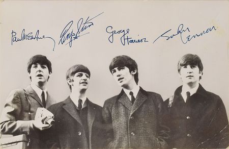 Lot #528 Beatles: Louise Harrison: A bit of leather and a note from a Beatle sister: 
