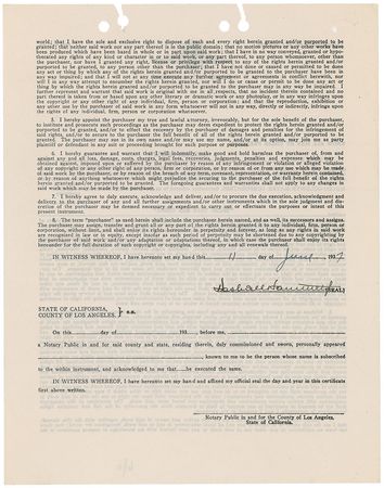 Lot #460 Dashiell Hammett: Deal with MGM for a 