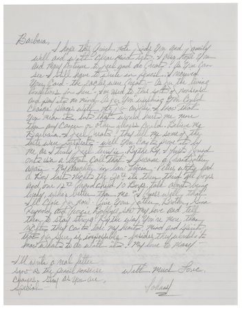 Lot #306 John Gotti Handwritten Letter Signed - Image 1