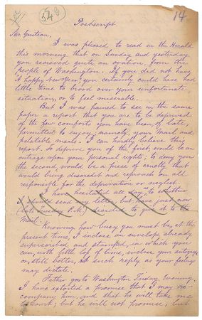Lot #282 Charles Guiteau: Awaiting execution, Guiteau writes to his publisher concerning the status of The Removal - Image 3