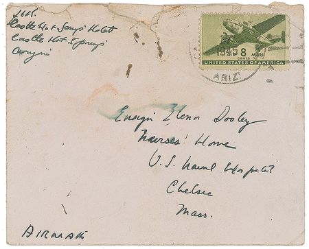 Lot #139 John F. Kennedy: Lt. Kennedy recuperates after PT-109: 