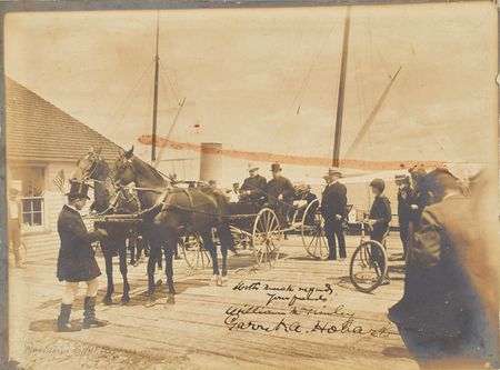 Lot #119 William McKinley and Garret Hobart: McKinley and his ailing vice president vacation on Lake Champlain - Image 1