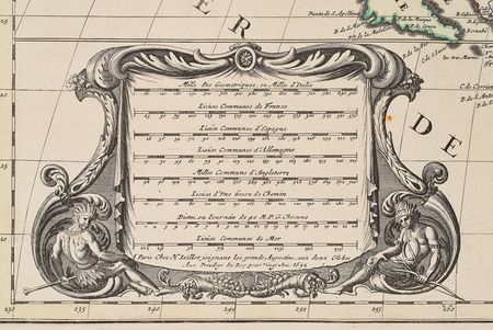 Lot #239 North American Map: 1692: Large, stunning 1692 map of 