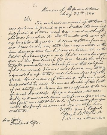 Lot #81 John Tyler Signed Note - Image 2