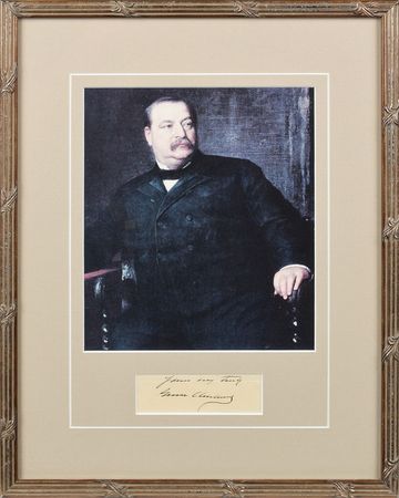 Lot #164 Grover Cleveland Signature - Image 1