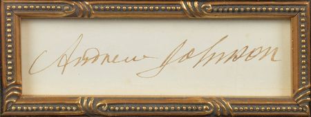 Lot #189 Andrew Johnson Signature - Image 2